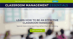 Desktop Screenshot of classroommanagementessentials.com